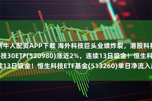 新牛人配资APP下载 海外科技巨头业绩炸裂，港股科技盘中翻红！港股通科技30ETF(520980)涨近2%，连续13日吸金！恒生科技ETF基金(513260)单日净流入超1亿元