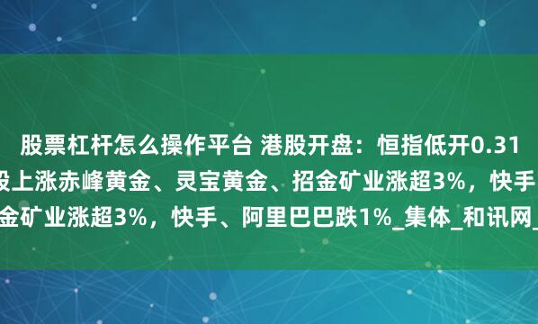 股票杠杆怎么操作平台 港股开盘:恒指低开0.31%科指跌0.66%!黄金股上涨赤峰黄金、灵宝黄金、招金矿业涨超3%,快手、阿里巴巴跌1%_集体_和讯网_美国