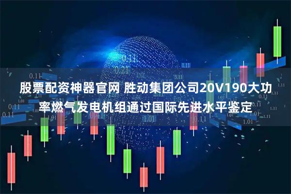 股票配资神器官网 胜动集团公司20V190大功率燃气发电机组通过国际先进水平鉴定
